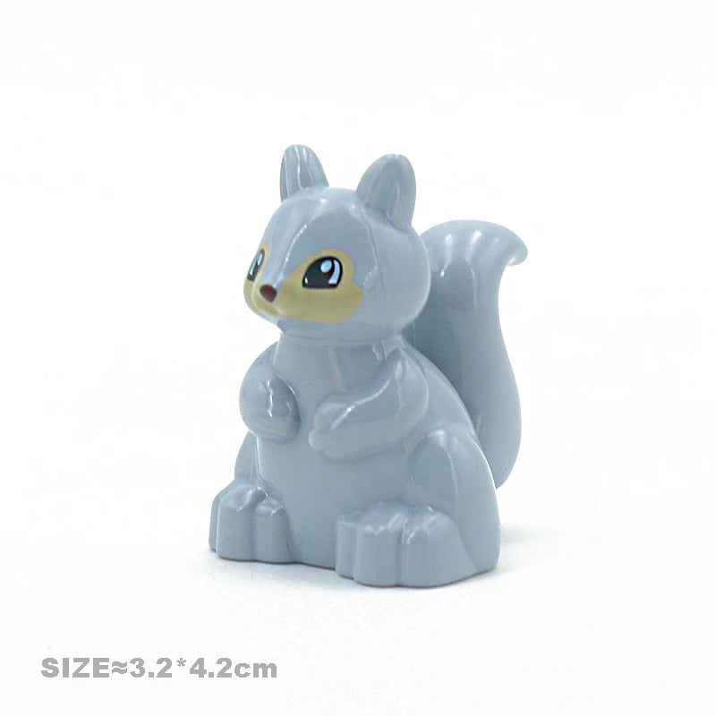 Big Size Building Blocks Cat Dog Pig Rabbit Model Accessories Compatible Bricks Farm Animals Set Assemble Education Toys For Kid - My Store