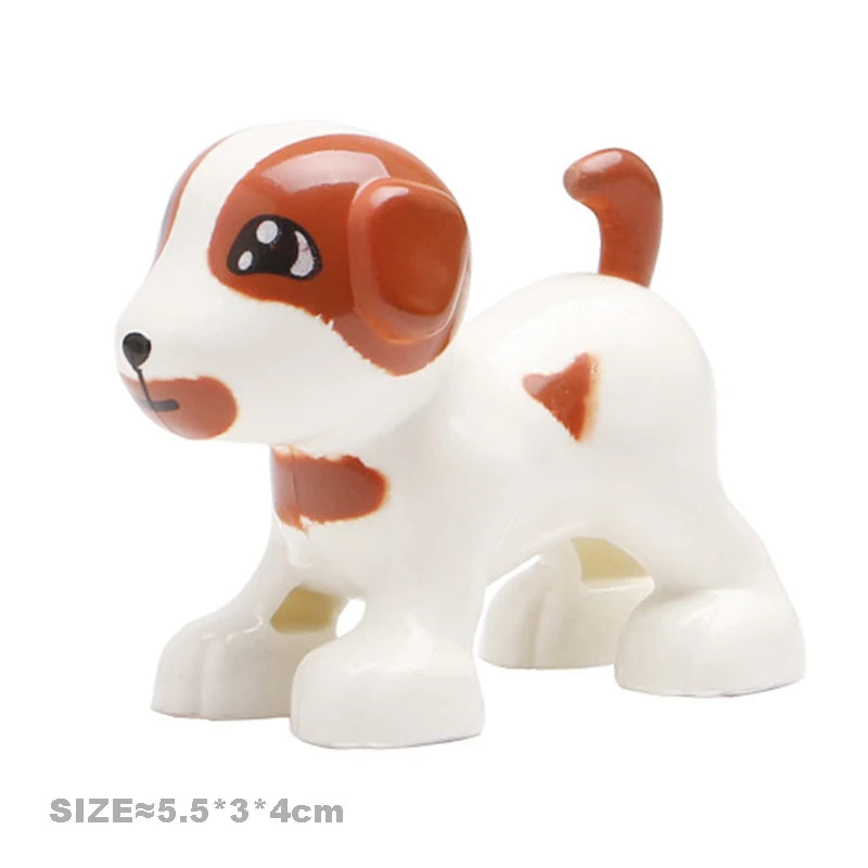 Big Size Building Blocks Cat Dog Pig Rabbit Model Accessories Compatible Bricks Farm Animals Set Assemble Education Toys For Kid - My Store
