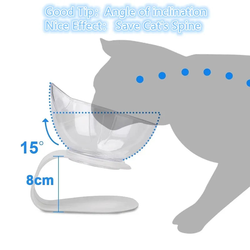 Non-Slip Double Cat Bowl Pet Water Food Feed Dog Bowls Pet Bowl With Inclination Stand Cats Feeder Feeding Bowl Kitten Supplies - My Store