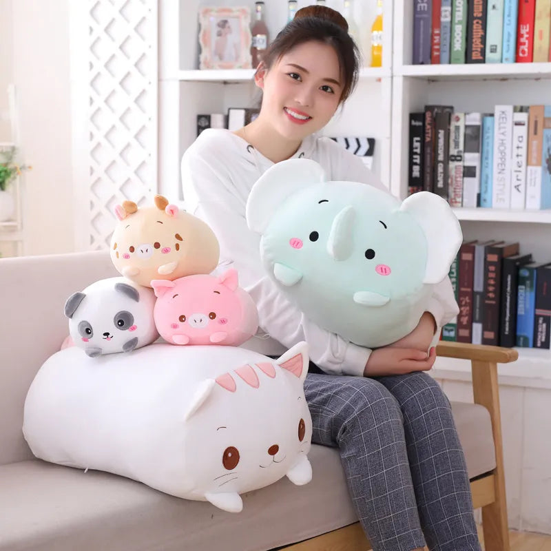18-28CM Soft Animal Cartoon Pillow Cushion Cute Fat Dog Cat Totoro Penguin Pig Frog Plush Toy Stuffed Lovely kids Birthyday Gift - My Store