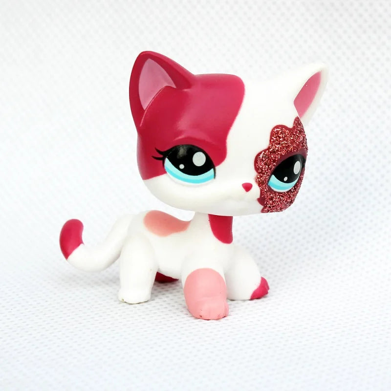 LPS CAT Rare Littlest pet shop Toys Stands Short Hair Kitten Dog Dachshund Collie Spaniel Great Dane Original Bobble head toys - My Store