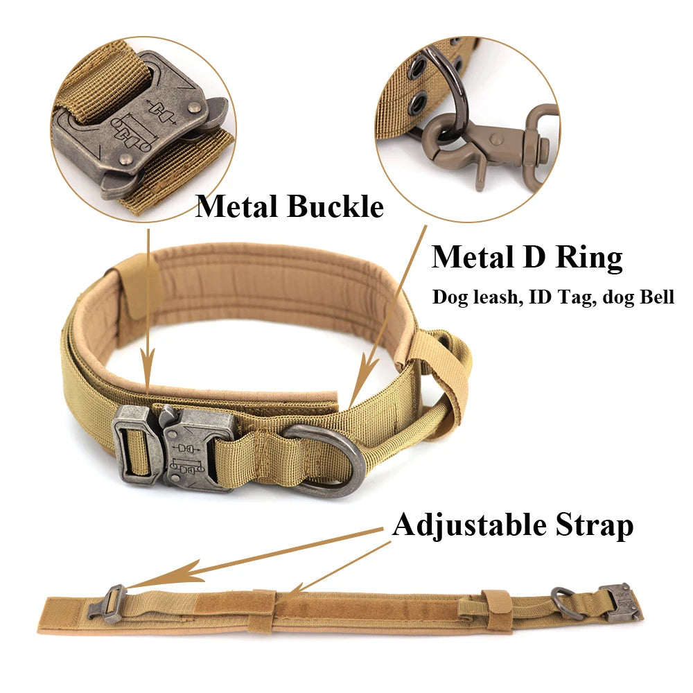 Large Dog Harness And Leash Set Pet German Shepherd Malinois Training Walking Vest Dog Harness And Collar Set For All Breeds Dog - My Store