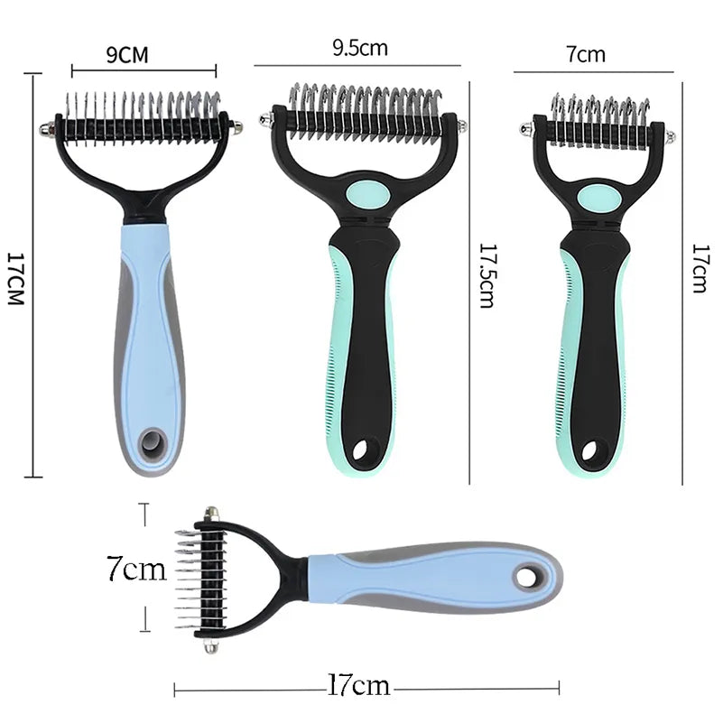 Professional Pet Deshedding Brush Dog Hair Remover Pet Fur Knot Cutter Puppy Cat Comb Brushes Dogs Grooming Shedding Supplies - My Store