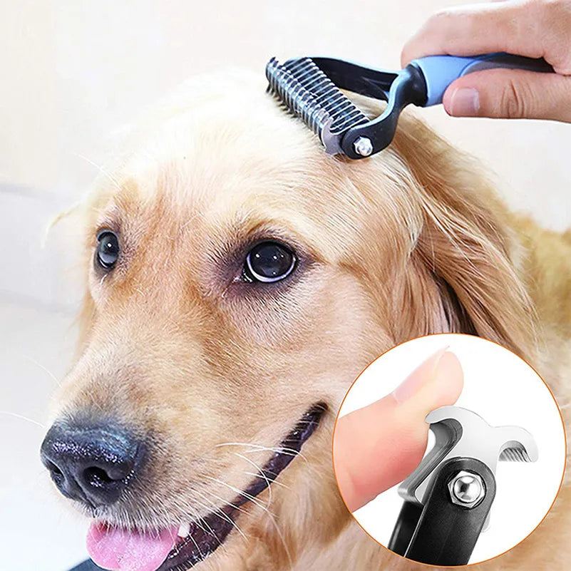 Professional Pet Deshedding Brush Dog Hair Remover Pet Fur Knot Cutter Puppy Cat Comb Brushes Dogs Grooming Shedding Supplies - My Store
