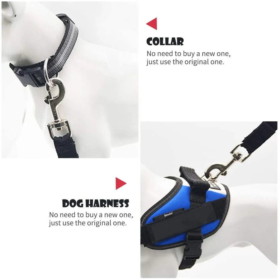 Adjustable Pet Cat Dog Car Seat  Belt Pet Seat Vehicle Dog Harness Lead Clip Safety Lever Traction Dog Collars Dog Accessoires - My Store
