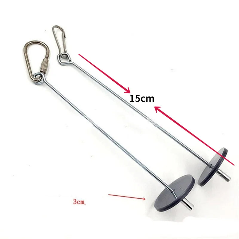 Pet Parrots Birds Food Holder Stainless Steel Fruit Spear Stick Fruit Vegetable Skewer Feeder Foraging Toys Metal Bird Feeder - My Store