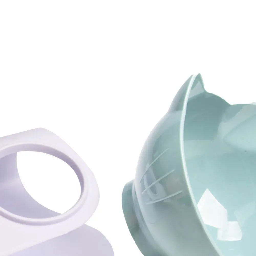 Non-Slip Cat Single Double Pet Bowls With Stand Food Feed And Water Bowls Inclination Stand Cats Feeders Feeding Kitten Supplies - My Store