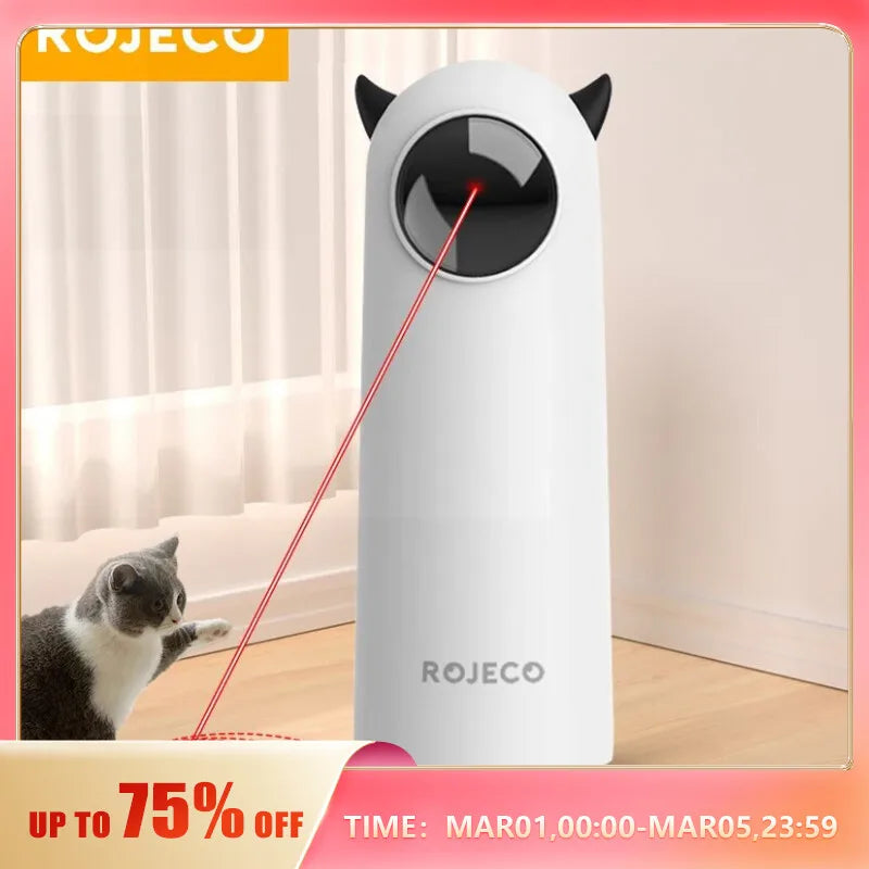 ROJECO Automatic Cat Toys Interactive Smart Teasing Pet LED Laser Indoor Cat Toy Accessories Handheld Electronic Cat Toy For Dog - My Store