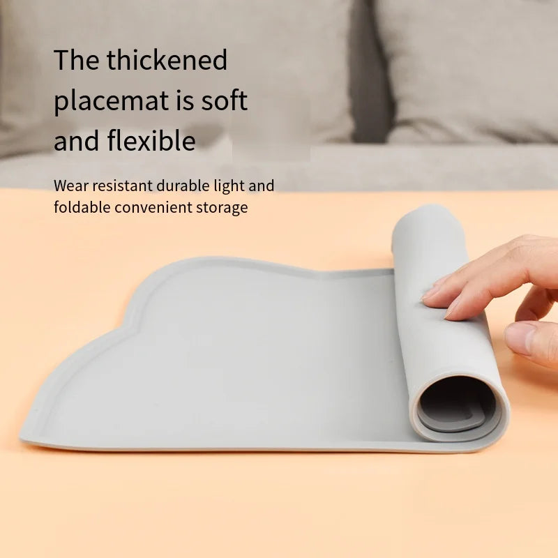 Pet Silicone Food Mat Portable Waterproof Leak-Proof Non-Slip Feeding Mats Bowl Pad Cushion For Cats Dogs Pet Items - My Store