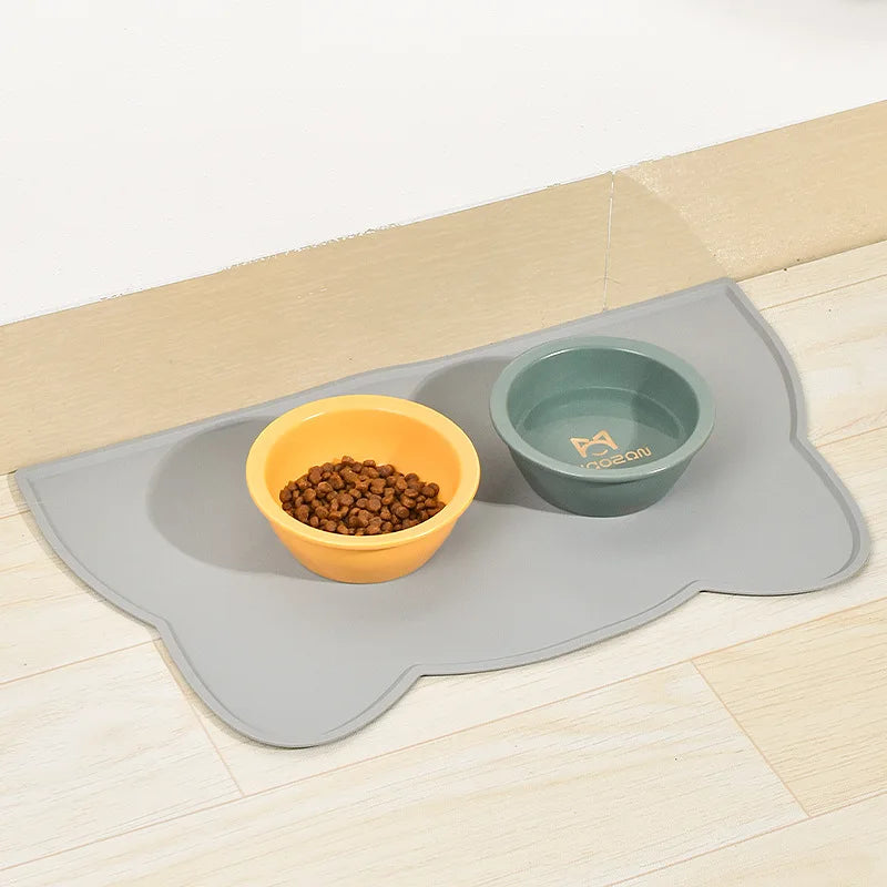 Pet Silicone Food Mat Portable Waterproof Leak-Proof Non-Slip Feeding Mats Bowl Pad Cushion For Cats Dogs Pet Items - My Store