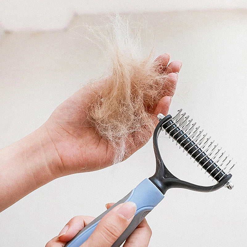 Professional Pet Deshedding Brush Dog Hair Remover Pet Fur Knot Cutter Puppy Cat Comb Brushes Dogs Grooming Shedding Supplies - My Store