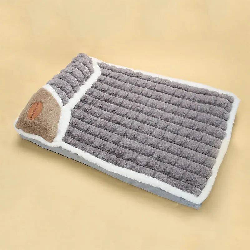 Pet Cushion Dog Winter Fluffy Warm Nest Winter Dog Cushion Cat Cushion Warm Winter Snuggle for Cat Warm Detachable and Washable - My Store