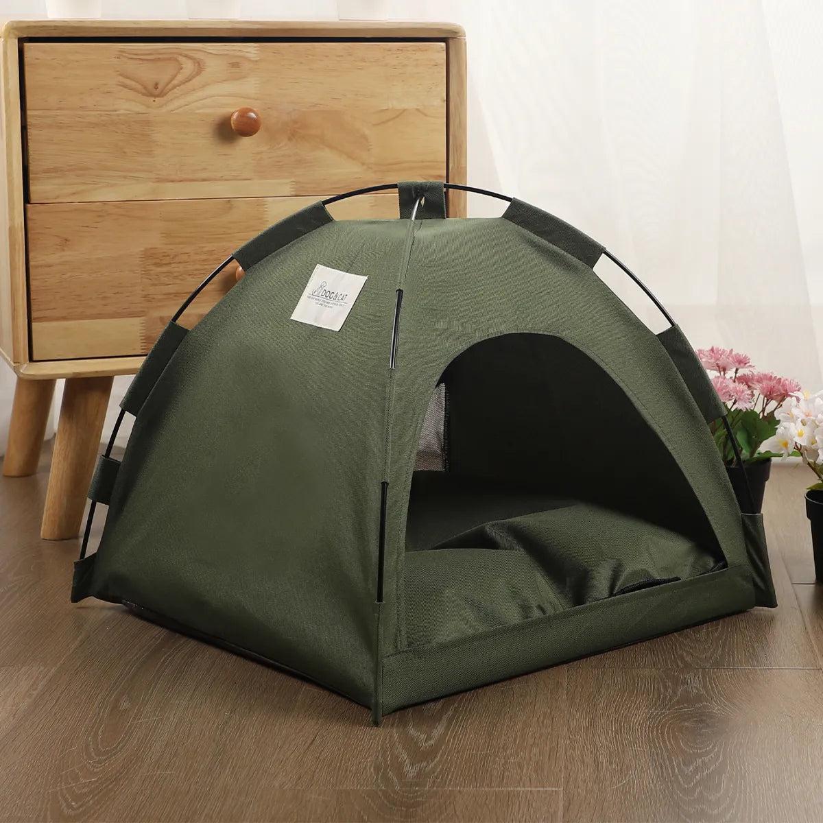 Pet Tent Bed Cats House Supplies Products Accessories Warm Cushions Furniture Sofa Basket Beds Winter Clamshell Kitten Tents Cat - My Store