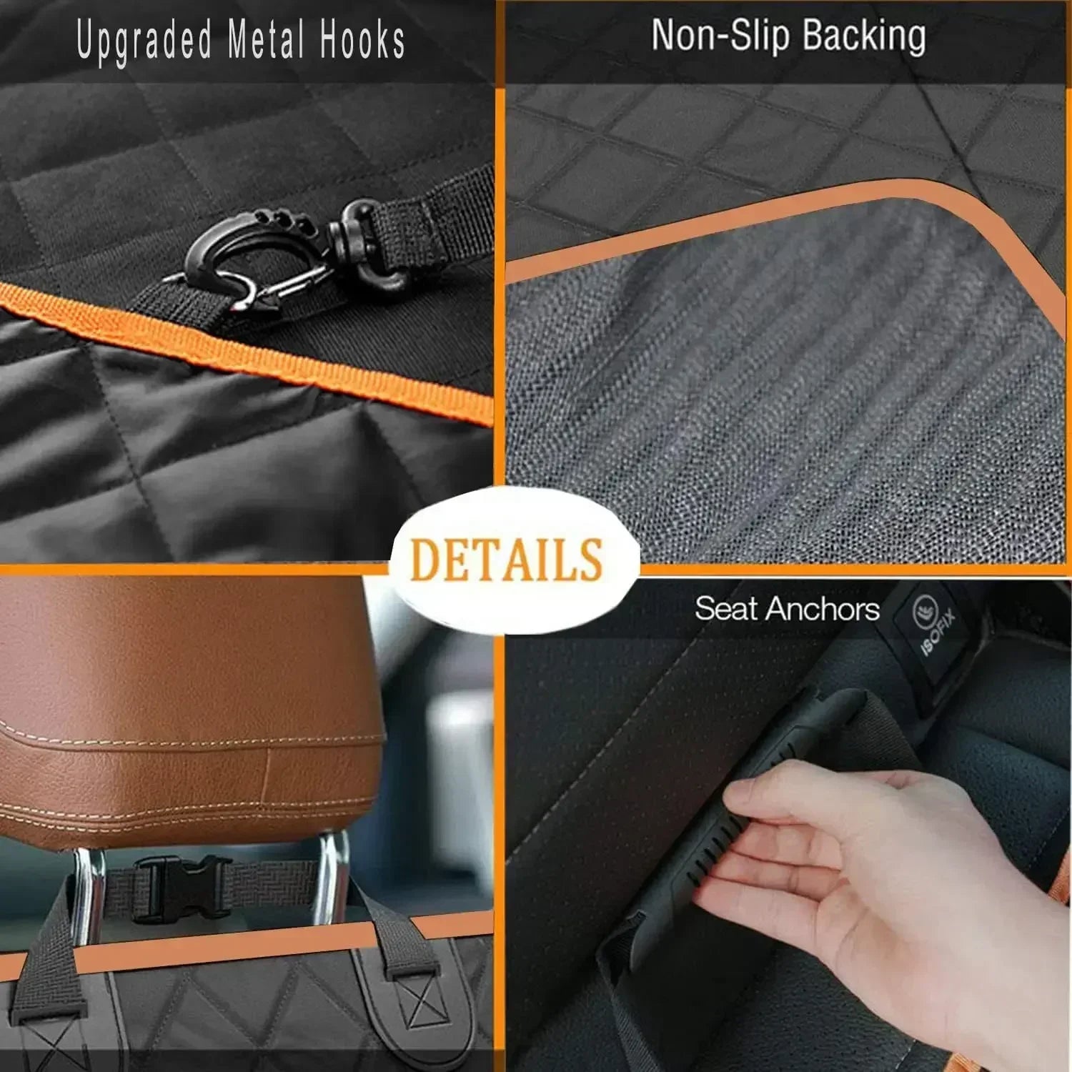 DC PET Dog Car Seat Cover Waterproof Pet Travel Dog Carrier Hammock Car Rear Back Seat Protector Mat Safety Carrier For Dogs - My Store