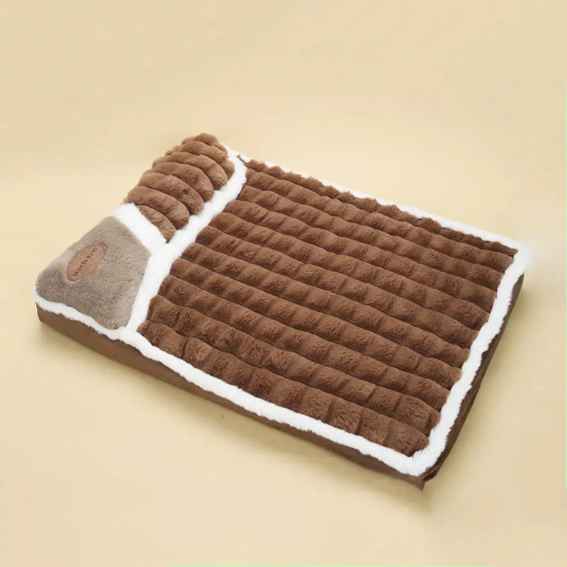 Pet Cushion Dog Winter Fluffy Warm Nest Winter Dog Cushion Cat Cushion Warm Winter Snuggle for Cat Warm Detachable and Washable - My Store