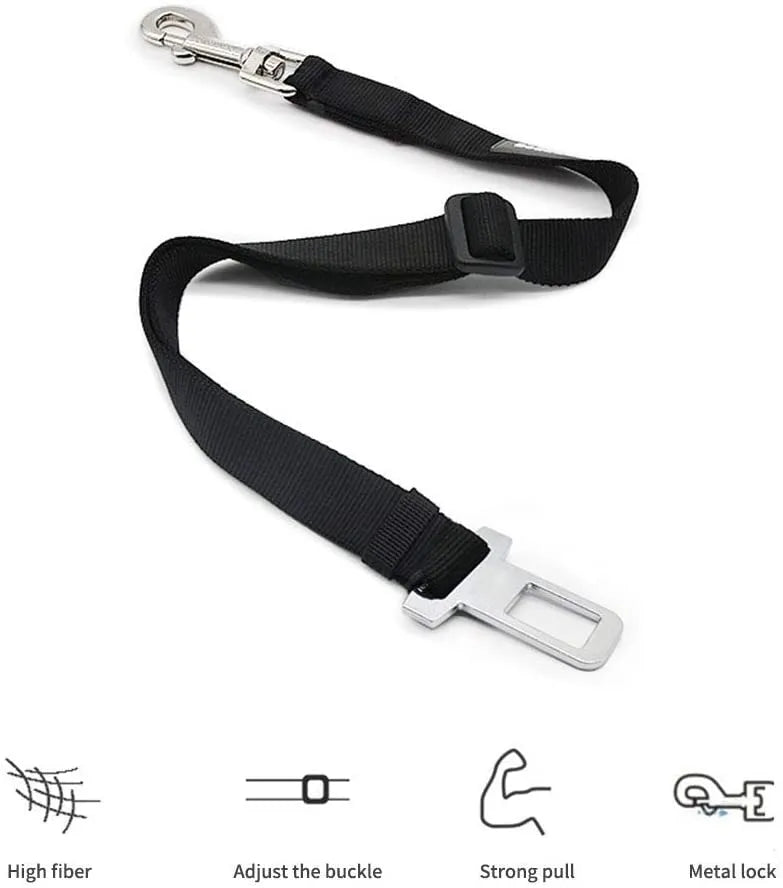 Adjustable Pet Cat Dog Car Seat Belt Pet Seat Vehicle Dog Harness Lead Clip Safety Lever Traction Dog Collars Dog Accessoires - My Store