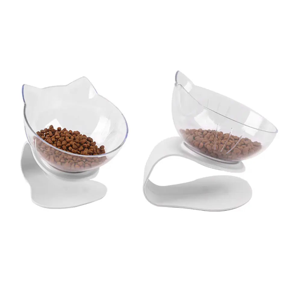 Non-Slip Cat Single Double Pet Bowls With Stand Food Feed And Water Bowls Inclination Stand Cats Feeders Feeding Kitten Supplies - My Store