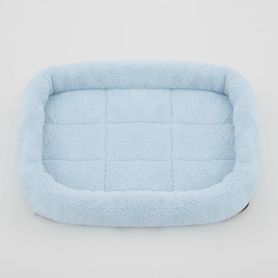 Soft Plush Square Dog Bed Mat Beds for Dogs Cat Small Medium Large Pet Sleep Calming Pad Cat Dog Bed Cushion Pet Supplies - My Store