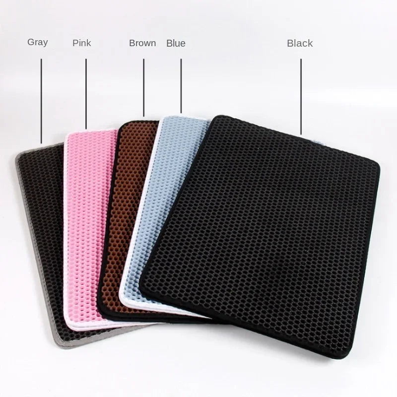 Waterproof EVA Double Layer Cat Litter Box Mat Non-slip Sand Cat Pad Washable Bed Mat Clean Pad Matunder The Cat Litter Box - My Store
