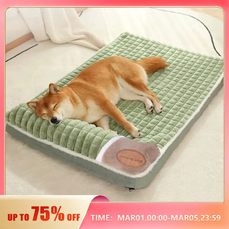 Pet Cushion Dog Winter Fluffy Warm Nest Winter Dog Cushion Cat Cushion Warm Winter Snuggle for Cat Warm Detachable and Washable - My Store