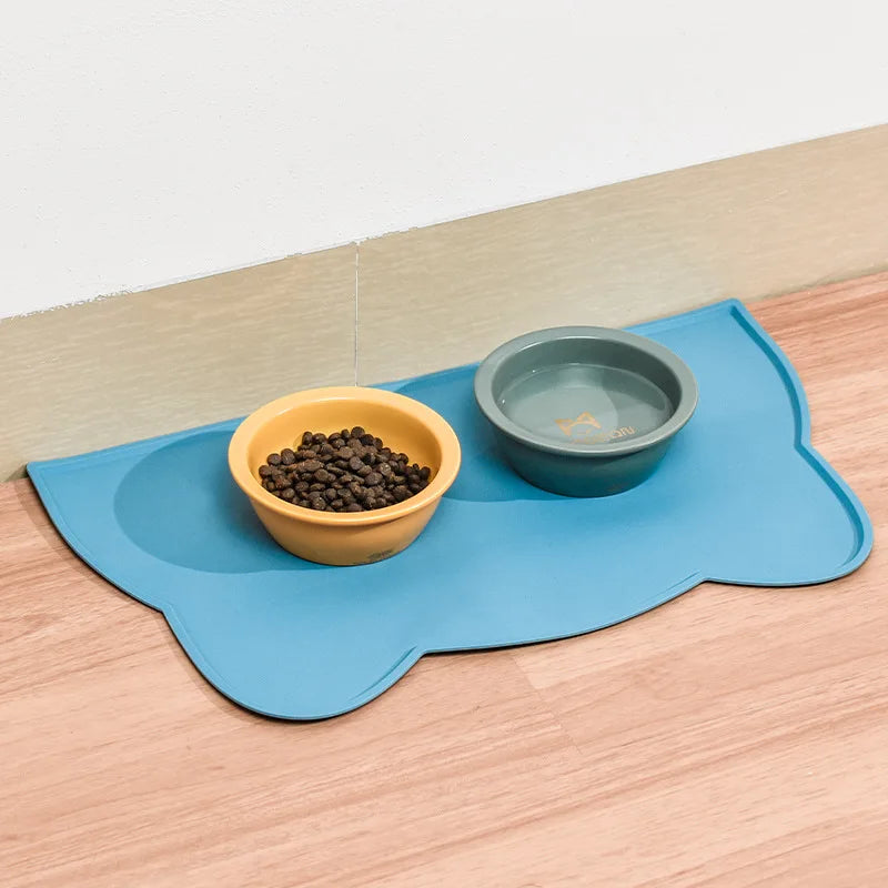Pet Silicone Food Mat Portable Waterproof Leak-Proof Non-Slip Feeding Mats Bowl Pad Cushion For Cats Dogs Pet Items - My Store