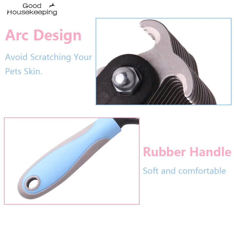 Pets Fur Knot Cutter Dog Grooming Shedding Tools Pet Cat Hair Removal Comb Brush Double sided Pet Products Suppliers - My Store