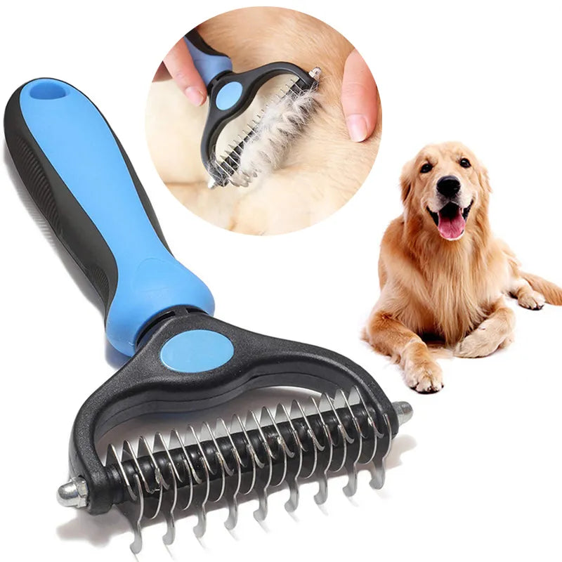 Professional Pet Deshedding Brush Dog Hair Remover Pet Fur Knot Cutter Puppy Cat Comb Brushes Dogs Grooming Shedding Supplies - My Store