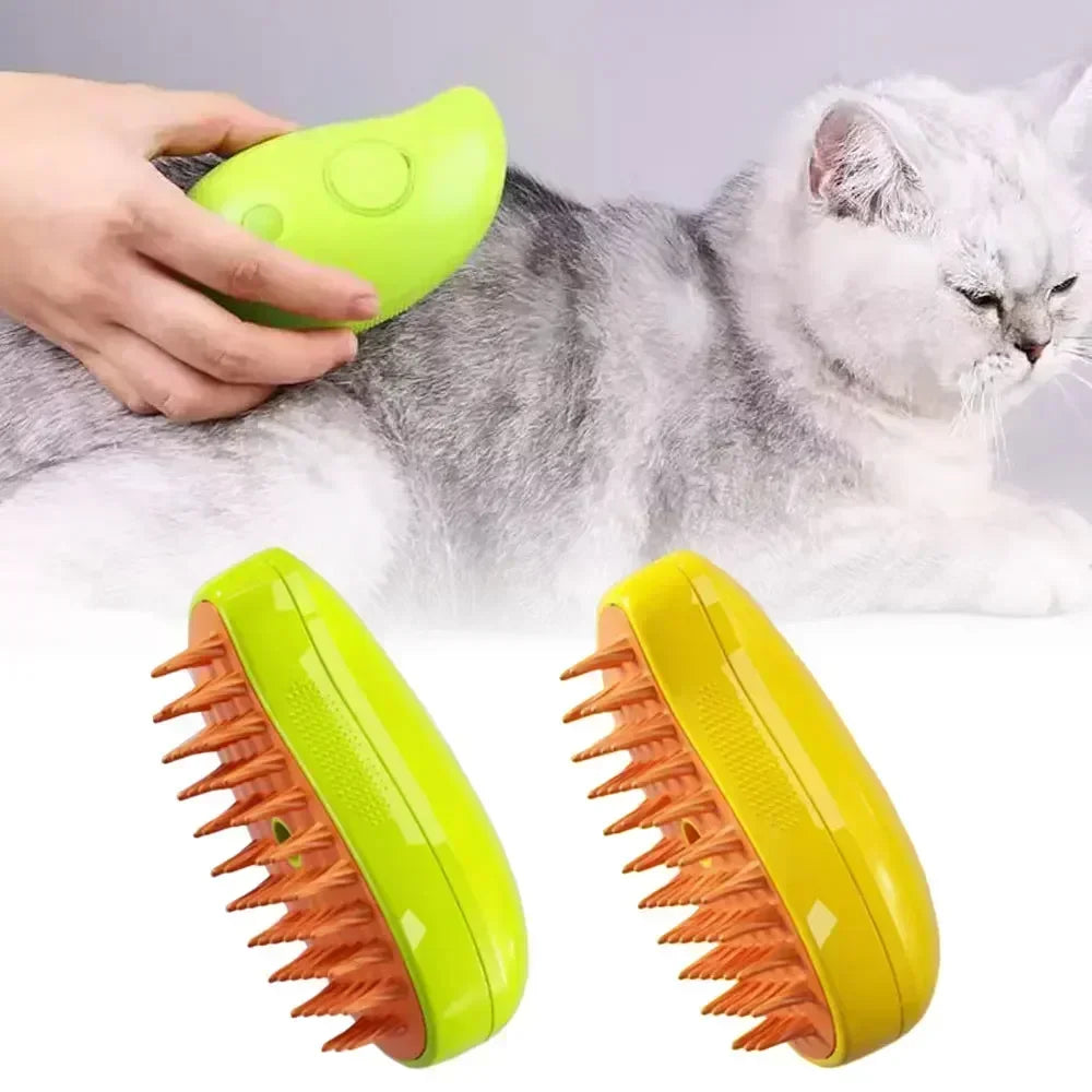 Cat Steam Brush Steamy Dog Brush 3 in 1 Electric Spray Cat Hair Brushes for Massage Pet Grooming Comb Hair Removal Combs - My Store